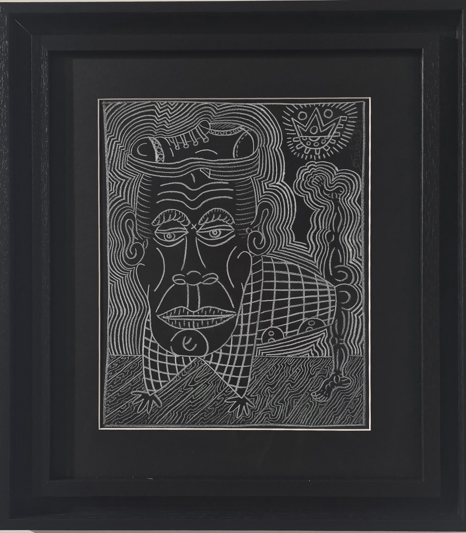 Combas- Robert-chapeau-de-soulier-crayon-sur-papier-31x24-cm-1993 Combas- Robert-chapeau-de-soulier-crayon-sur-papier-31x24-cm-1993